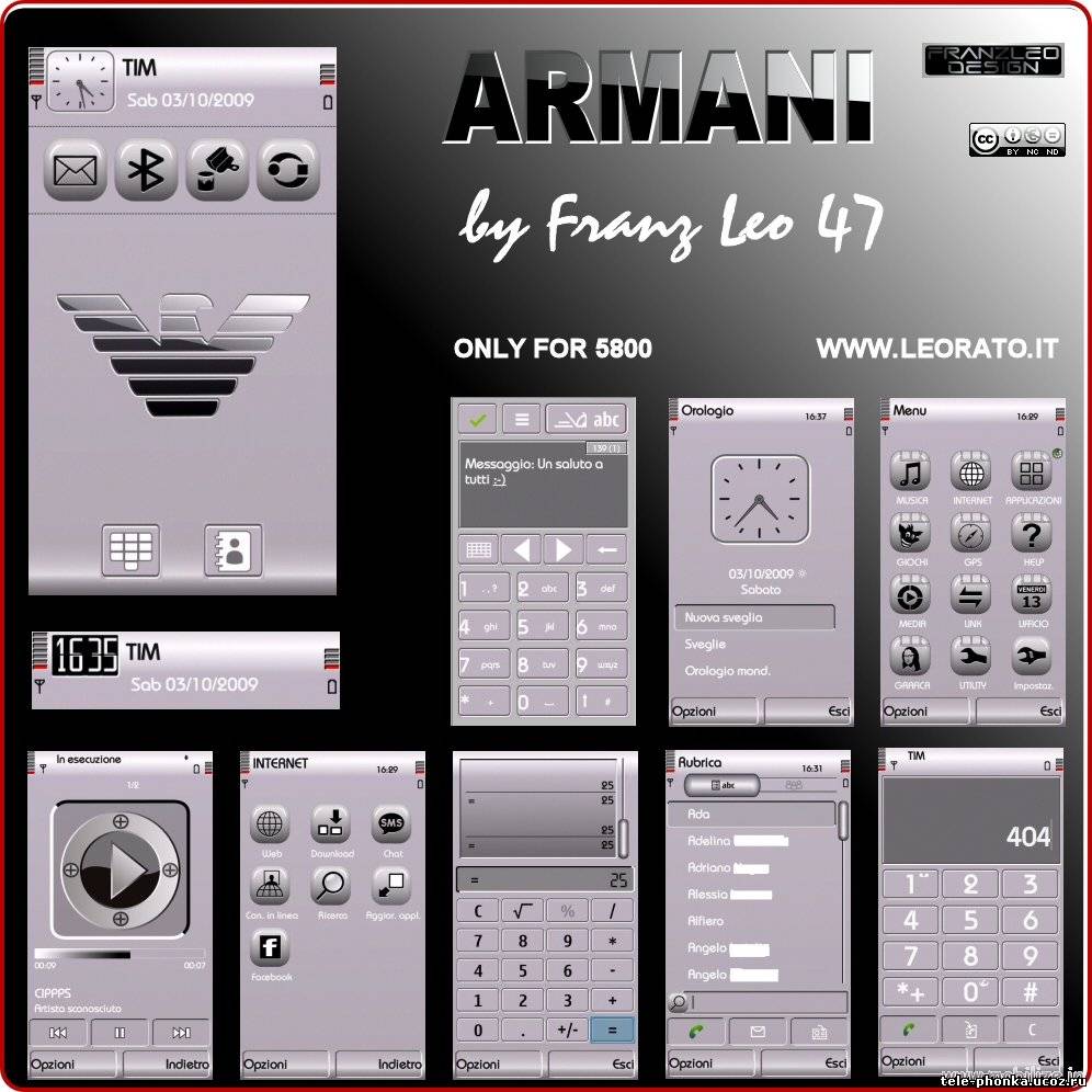 Armani для Nokia 5800